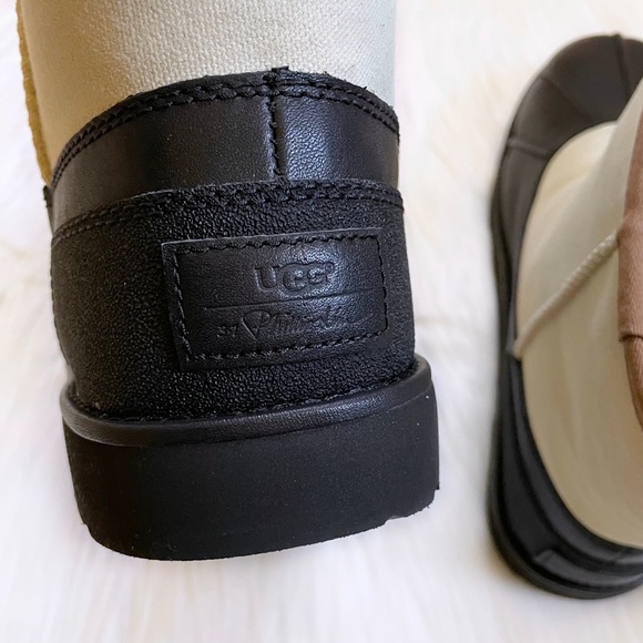 UGG Men’s Classic Mini Duck Phillip Lim Boots In Ivory - Picture 7 of 9